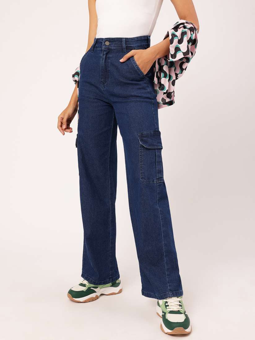 Bell bottom jeans myntra new arrivals