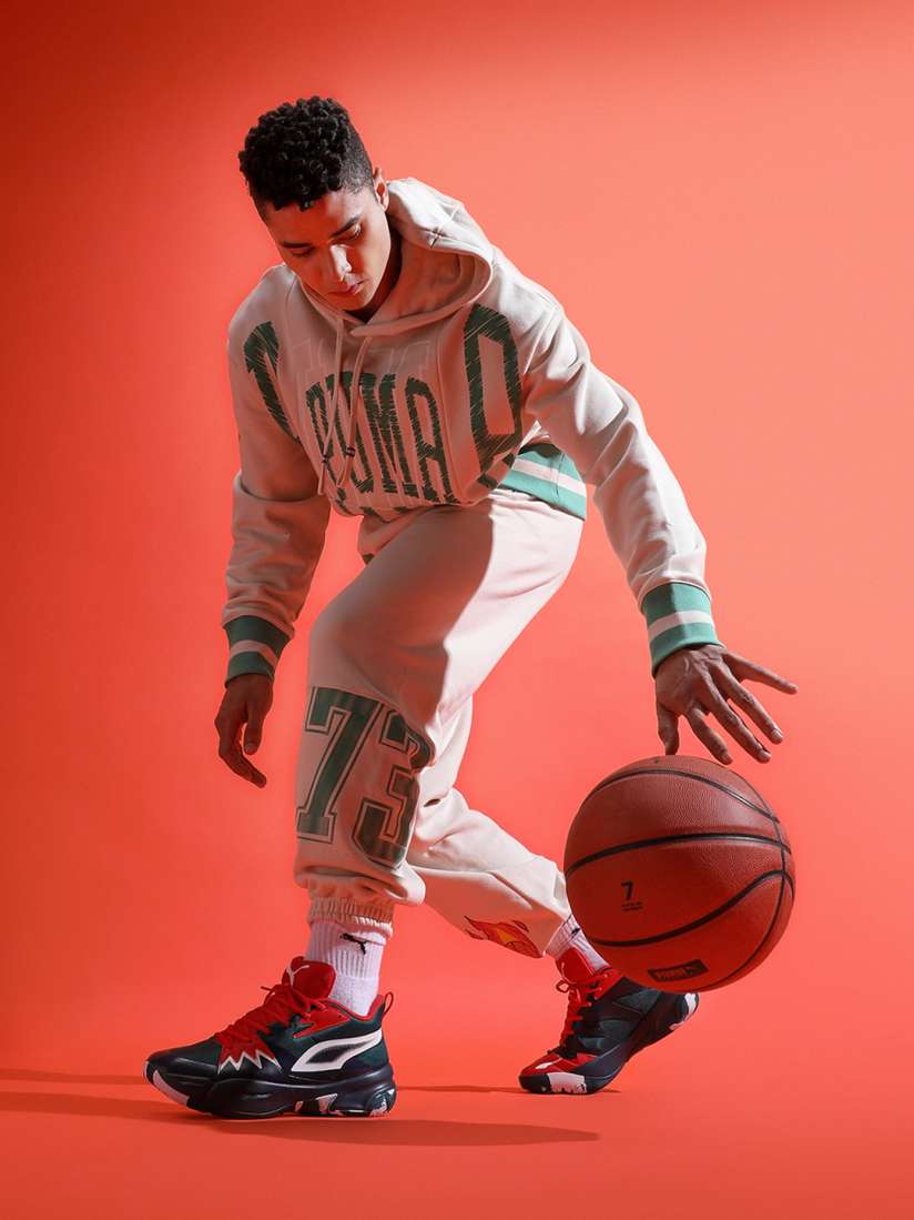 Puma basketball shoes red hot sale