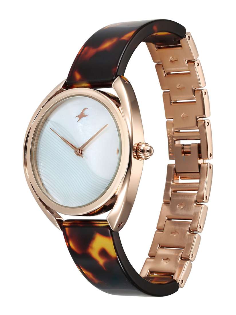 Buy Fastrack Women Brass Embellished Dial Bracelet Style Straps Analogue Watch 68036KD02 Watches for Women 30167403 Myntra
