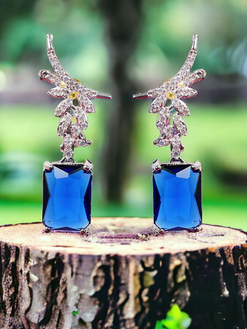 Silver plated drop earrings hotsell