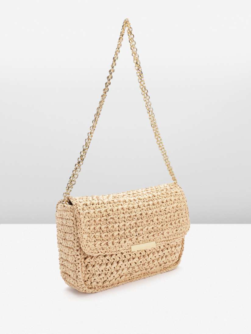 Buy MANGO Textured Structured Sling Bag Handbags for Women 30176416 Myntra