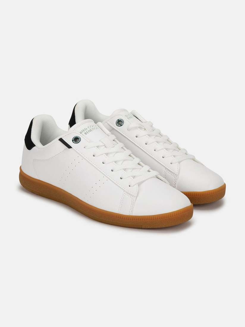 Buy United Colors of Benetton Men Perforations PU Sneakers Casual Shoes for Men 30182706 Myntra