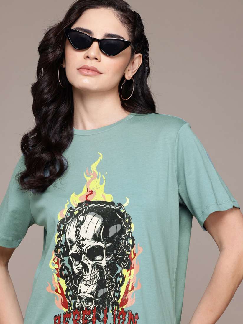 Myntra printed t shirts shop