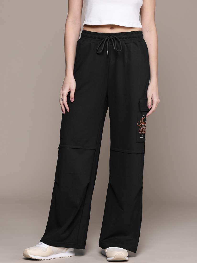 Buy The Roadster Lifestyle Co. Women Relaxed Cargo Track Pants Track Pants for Women 30187771 Myntra