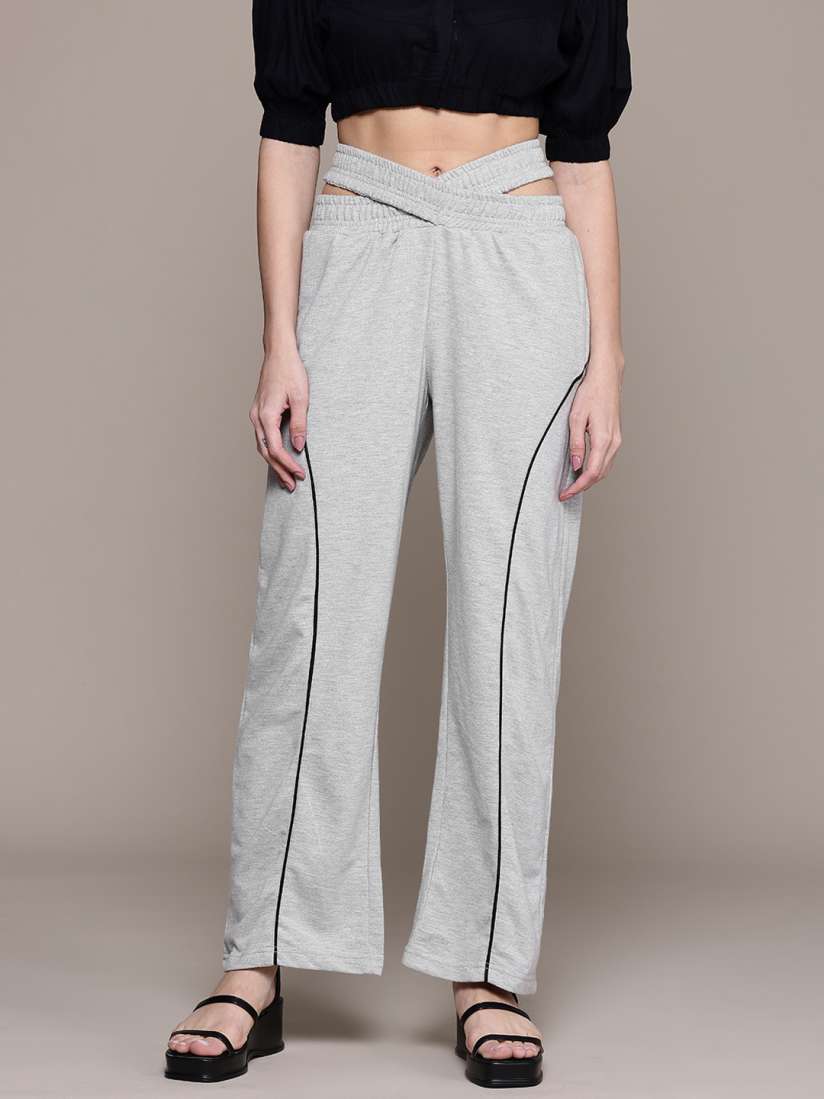 Buy The Roadster Lifestyle Co. Women Solid Track Pants Track Pants for Women 30187796 Myntra