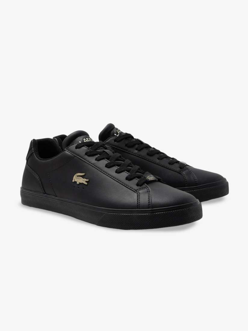 Mens black lacoste shoes outlet