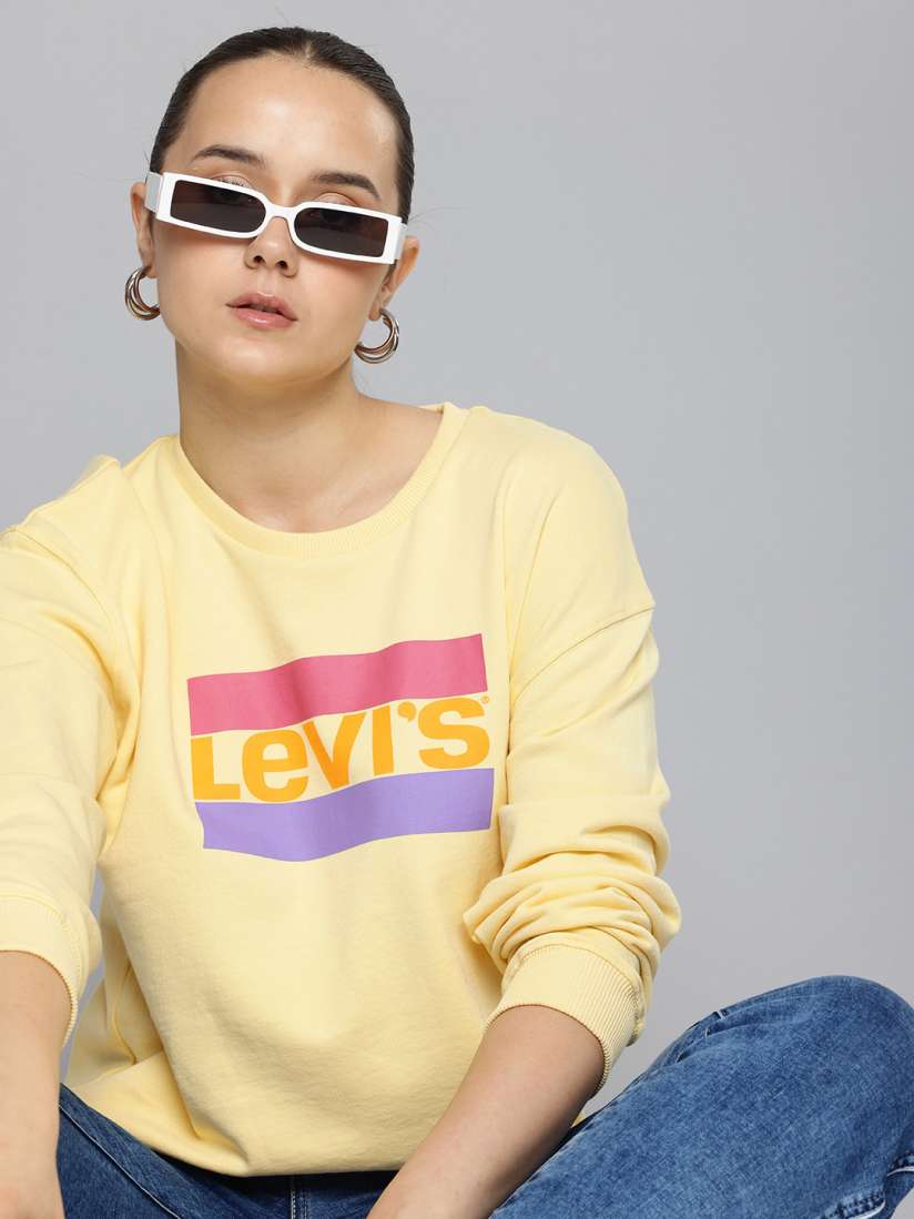 Yellow levis sweatshirt outlet