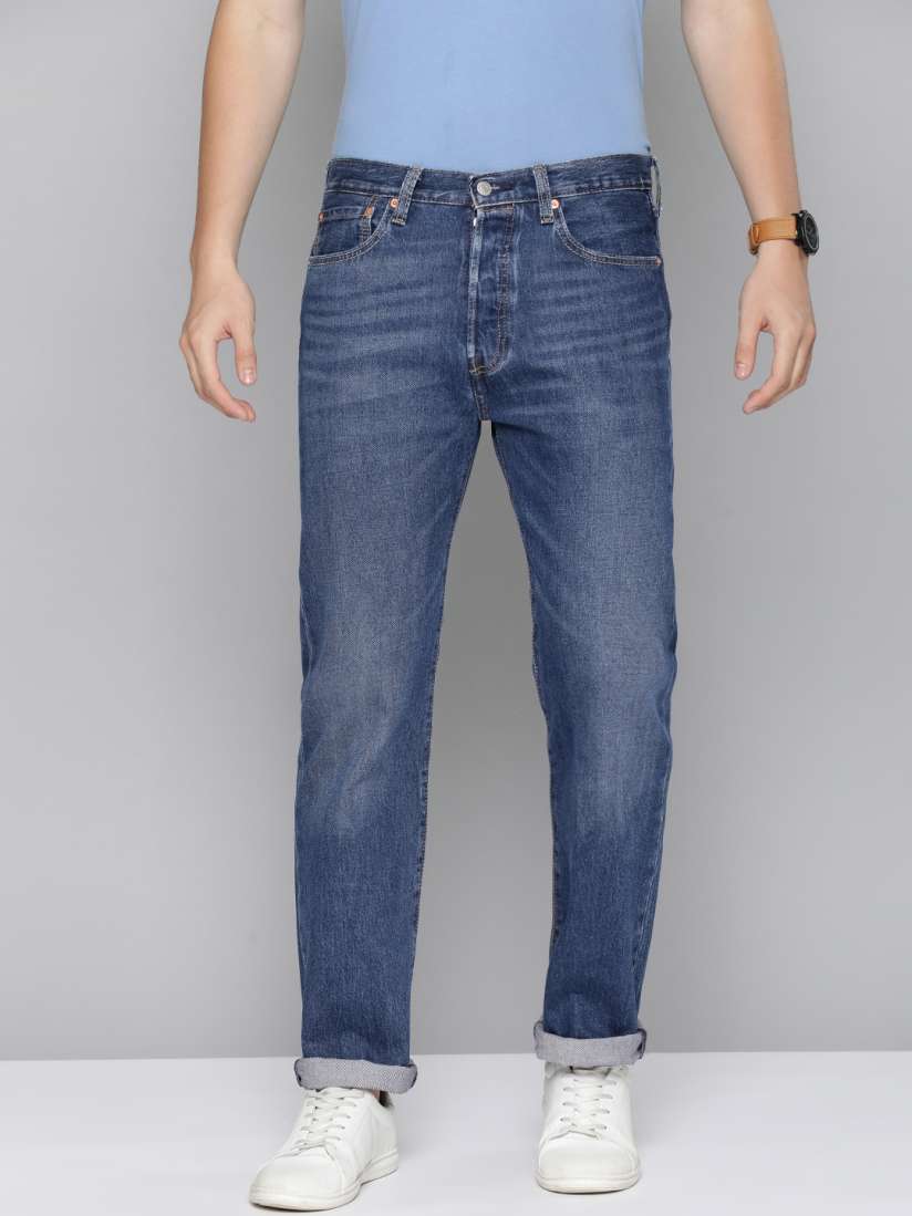 Buy Levis Men 501 Straight Fit Light Fade Stretchable Jeans Jeans for Men 30189290 Myntra