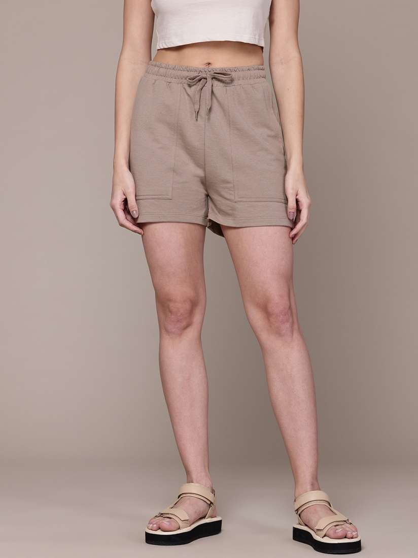 Buy The Roadster Lifestyle Co. Women Knitted Shorts Shorts for Women 30192404 Myntra
