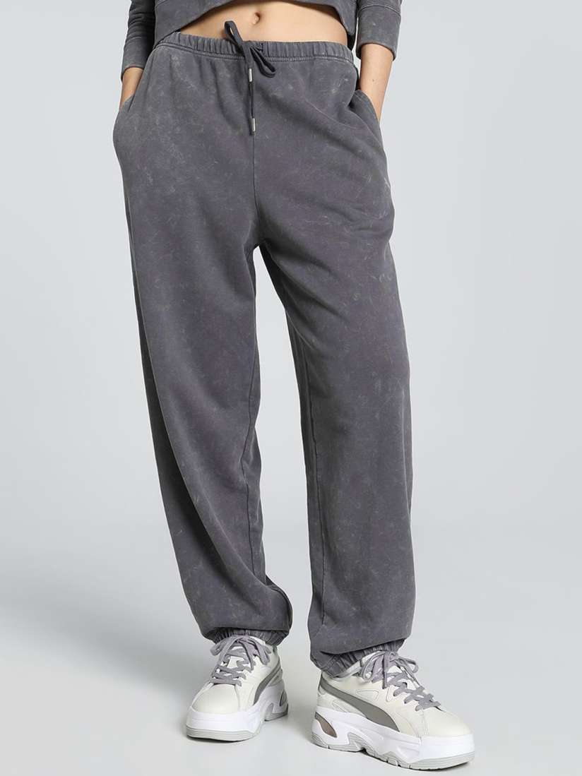 Buy Puma DARE TO Relaxed Washed Women s Relaxed Fit Pants Track Pants for Women 30193532 Myntra