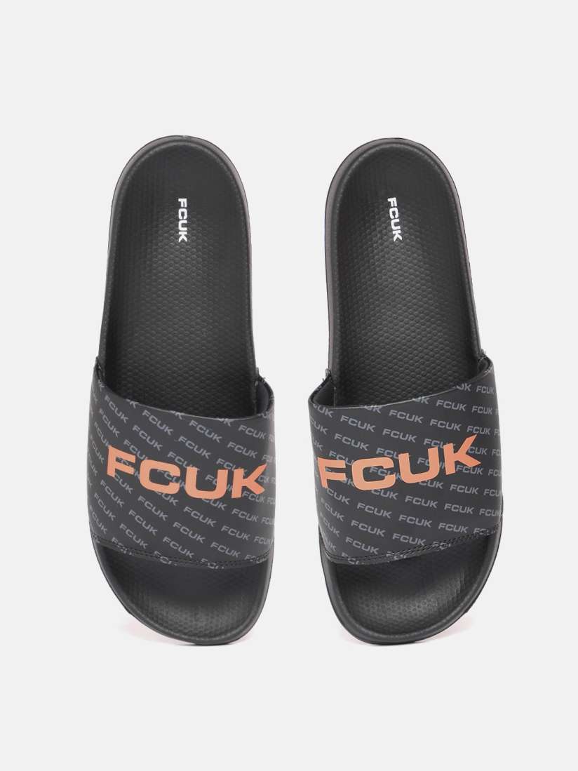 Buy FCUK Men Brand Logo Print Sliders Flip Flops for Men 30193991 Myntra