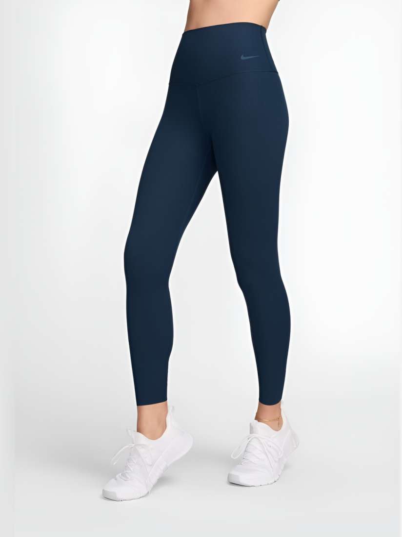 Buy Nike Zenvy Rib Women s Solid Ankle Length Mid Waisted 7 8 Leggings Tights for Women 30194016 Myntra