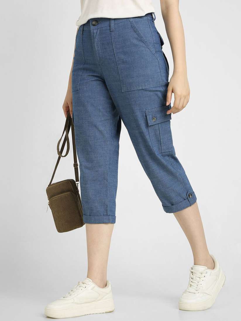 Lee relaxed fit mid rise capris sales