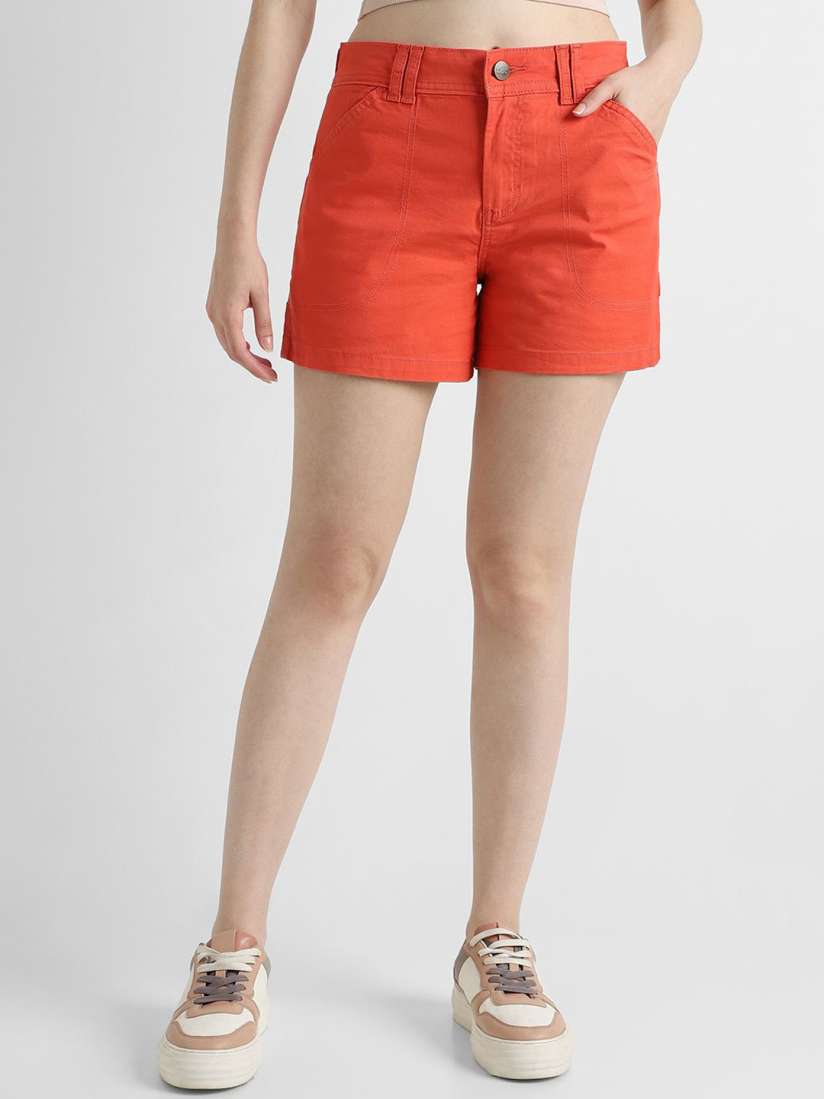 Buy Lee Women Slim Fit Mid Rise Shorts Shorts for Women 30195684 Myntra