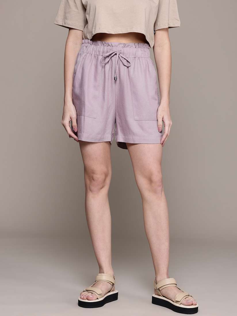 Buy The Roadster Lifestyle Co. Women Regular Fit Shorts Shorts for Women 30196318 Myntra