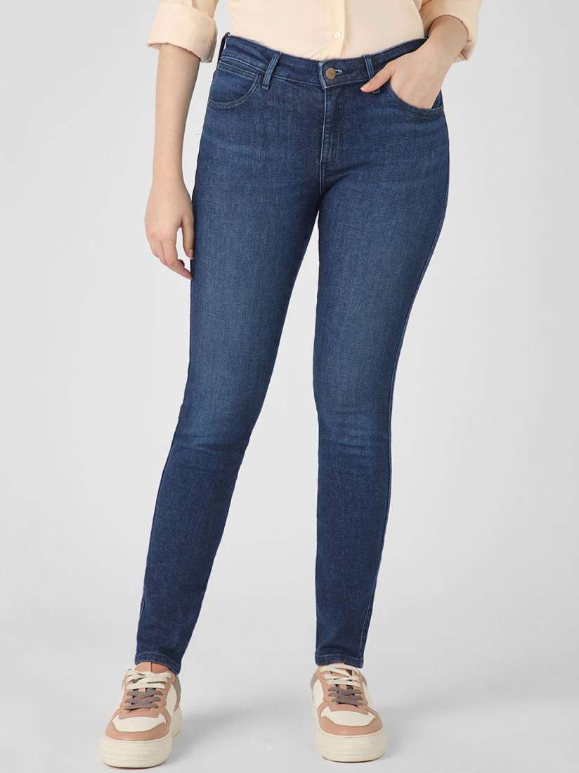 Buy Wrangler Women Skinny Fit Clean Look Light Fade Stretchable Jeans Jeans for Women 30204121 Myntra