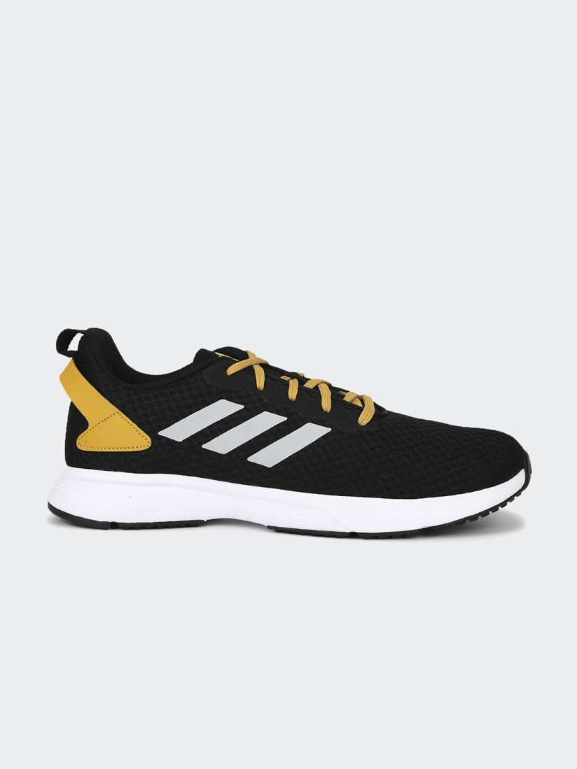 Adidas black and yellow running shoes shop