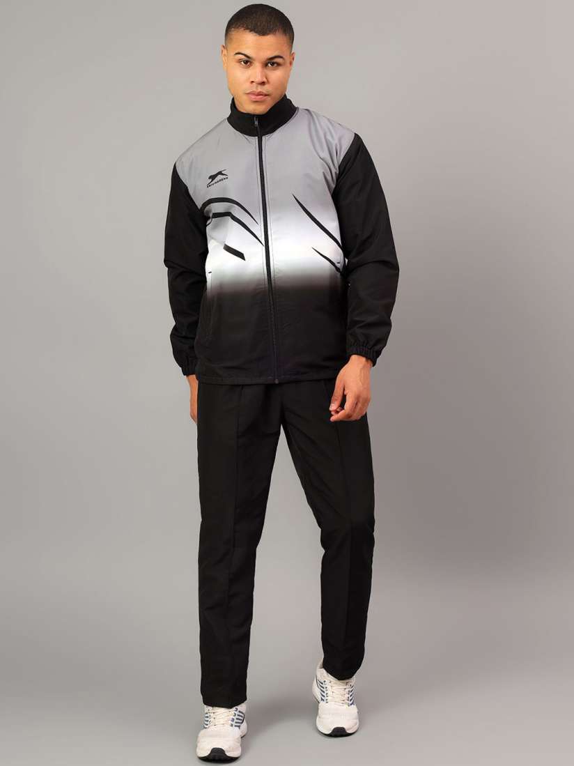 Buy Shiv Naresh Men Abstract Mock Collar Long Sleeves Polyester Mid Rise Regualr Tracksuits Tracksuits for Men 30209527 Myntra