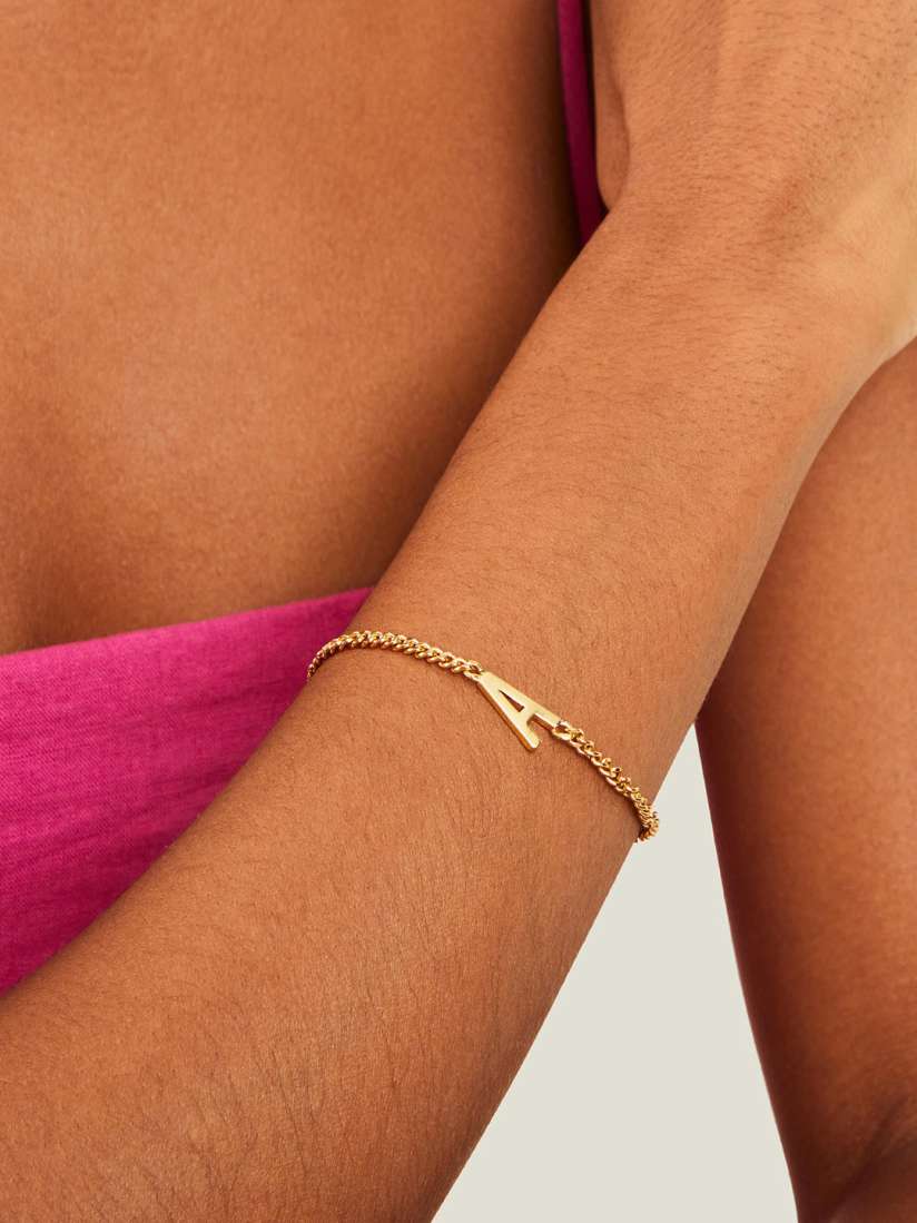 Buy Accessorize Gold Plated Initial Letter S Link Bracelet Bracelet for Women 30210763 Myntra