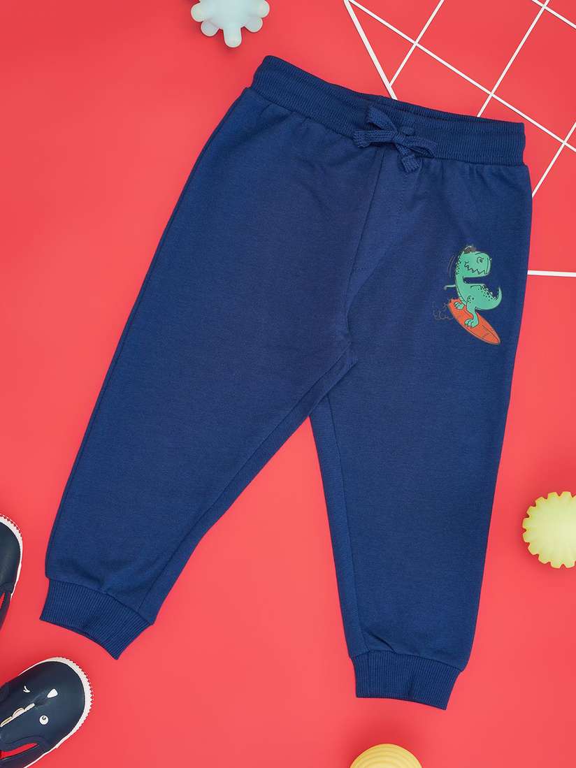 Buy Pantaloons Baby Infant Boys Printed Pure Cotton Joggers