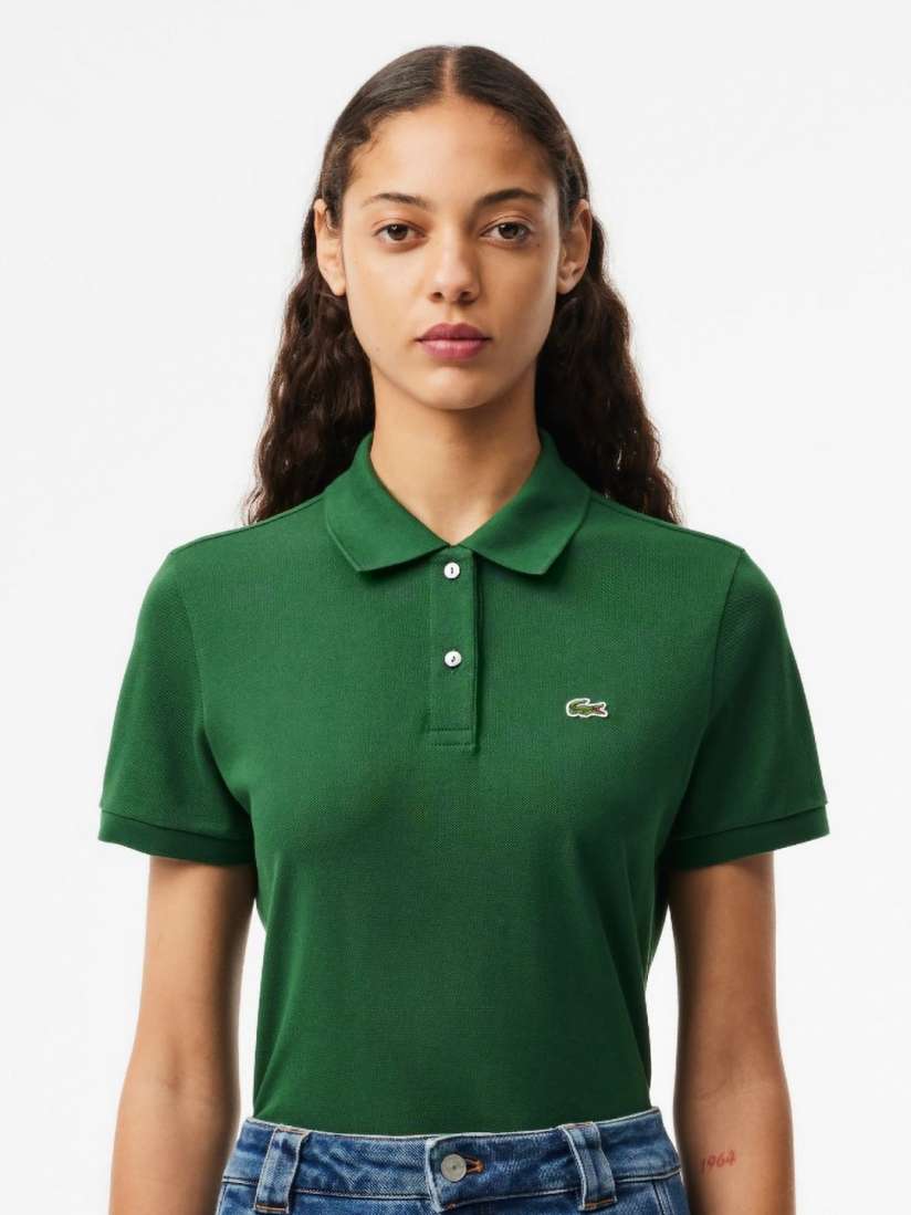 Buy Lacoste Women Polo Collar Applique T shirt Tshirts for Women 30222439 Myntra