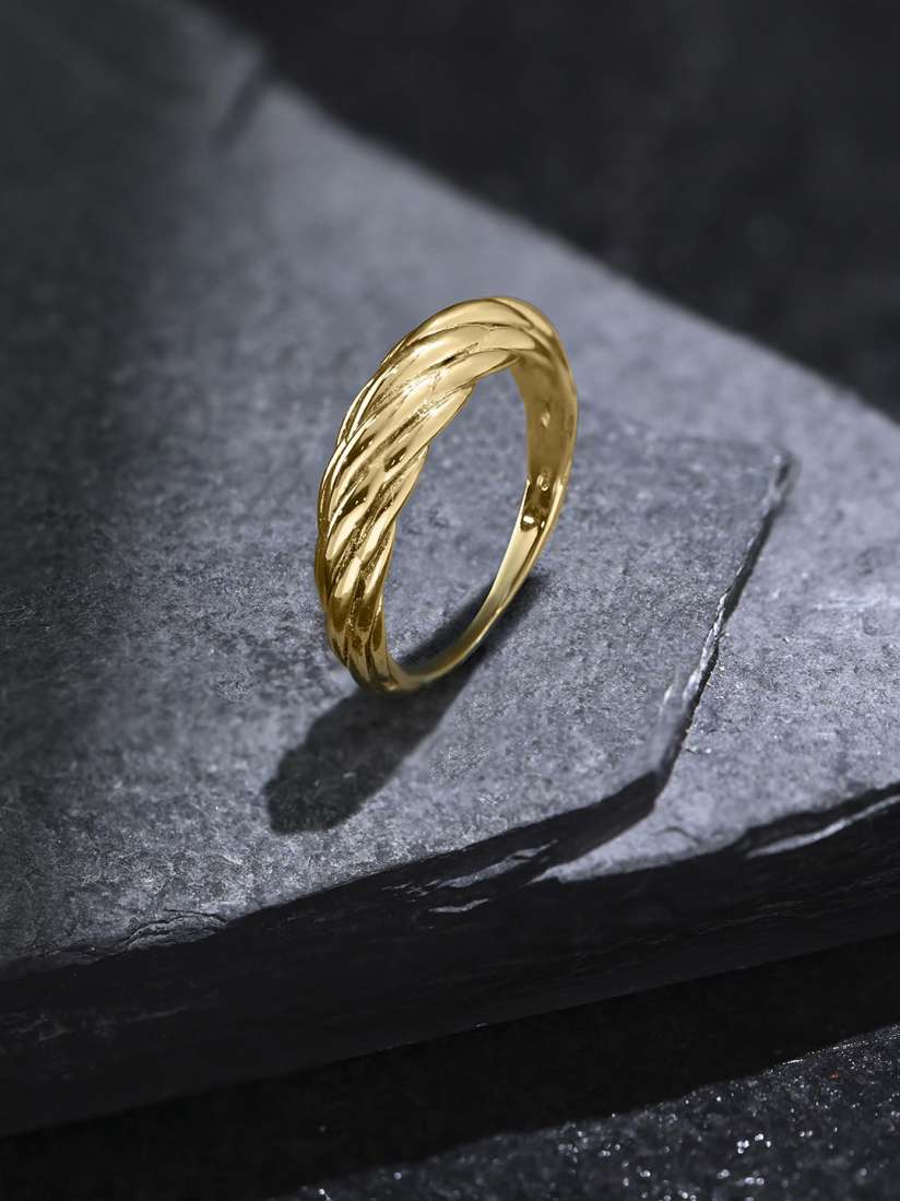 Buy Accessorize London Women Z Gold Plated Twisted Band Ring Ring for Women 30224280 Myntra