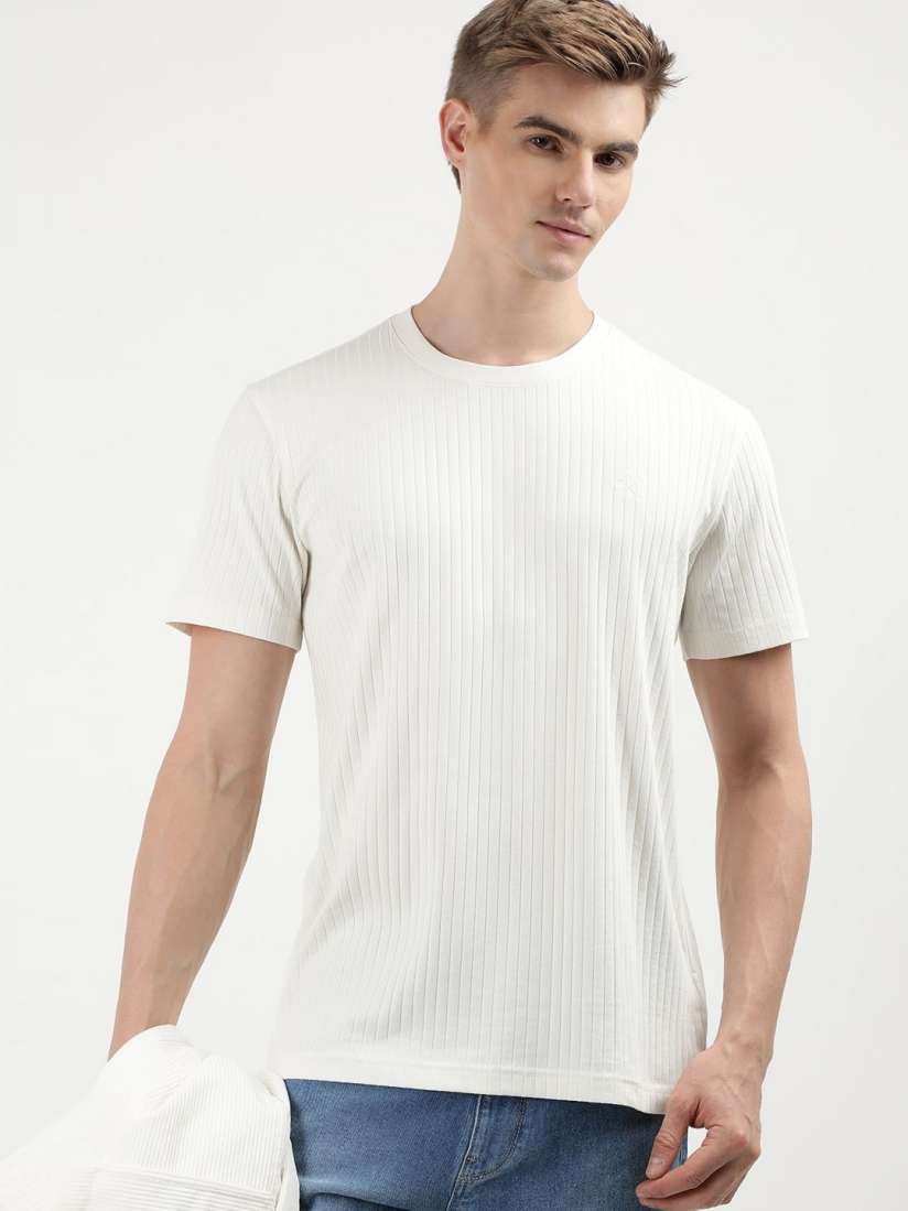 Buy Calvin Klein Jeans Men Striped Raw Edge T shirt Tshirts for Men 30226023 Myntra
