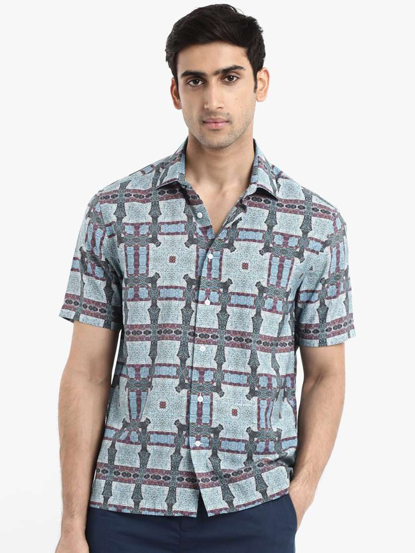 Buy RARE RABBIT Men Comfort Boxy Opaque Printed Casual Shirt Shirts for Men 30227043 Myntra