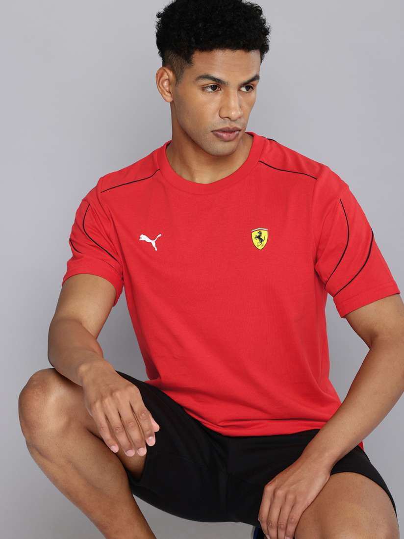 Buy PUMA Motorsport Scuderia Ferrari Race MT7 Pure Cotton T shirt Tshirts for Men 30236671 Myntra