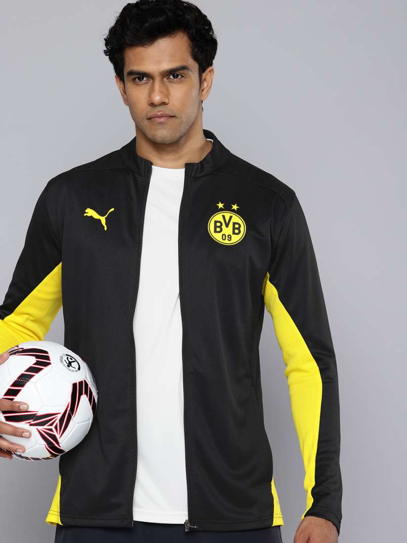 Buy Puma Borussia Dortmund Slim Fit DryCell Colourblocked Football Training Jacket Jackets for Men 30236717 Myntra