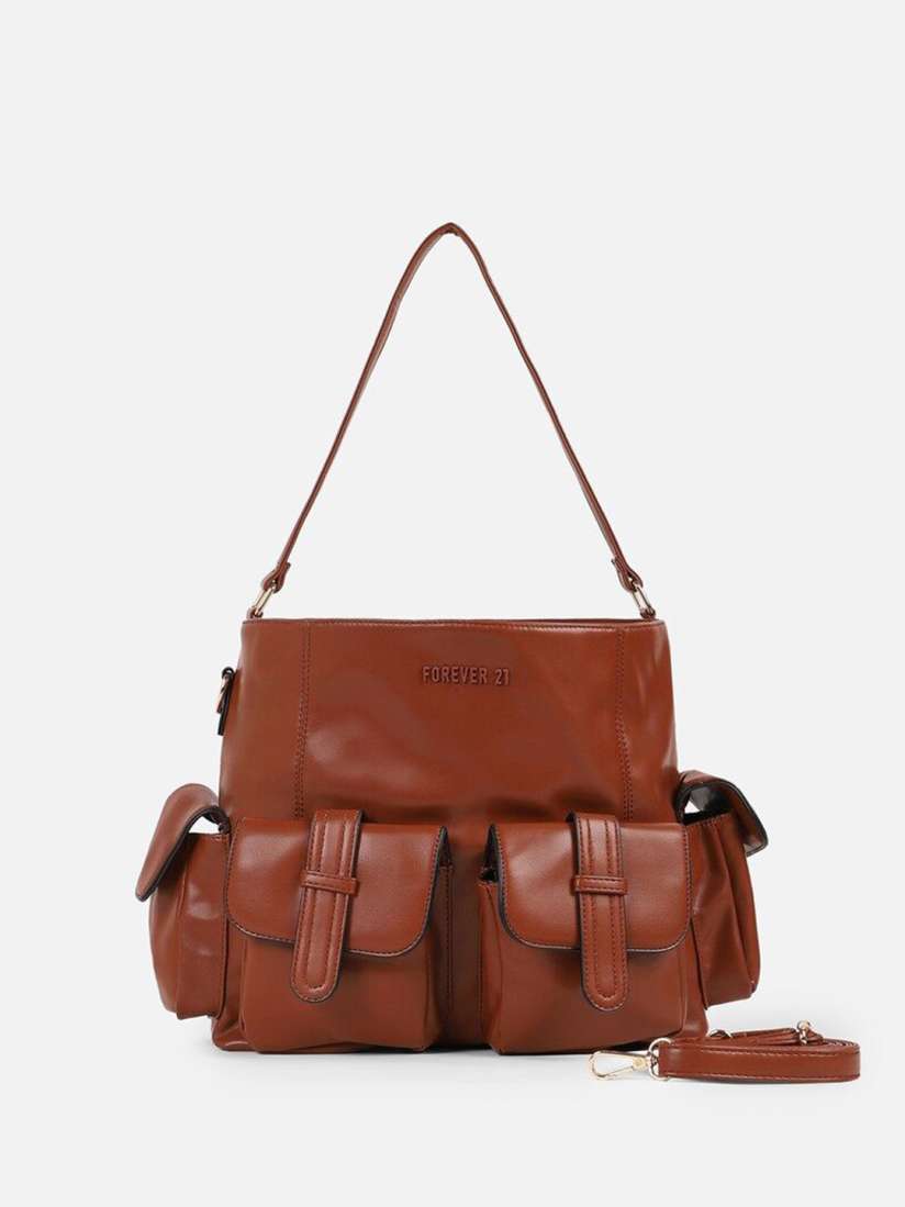 Buy FOREVER 21 PU Structured Shoulder Bag with Tasselled Handbags for Women 30238826 Myntra