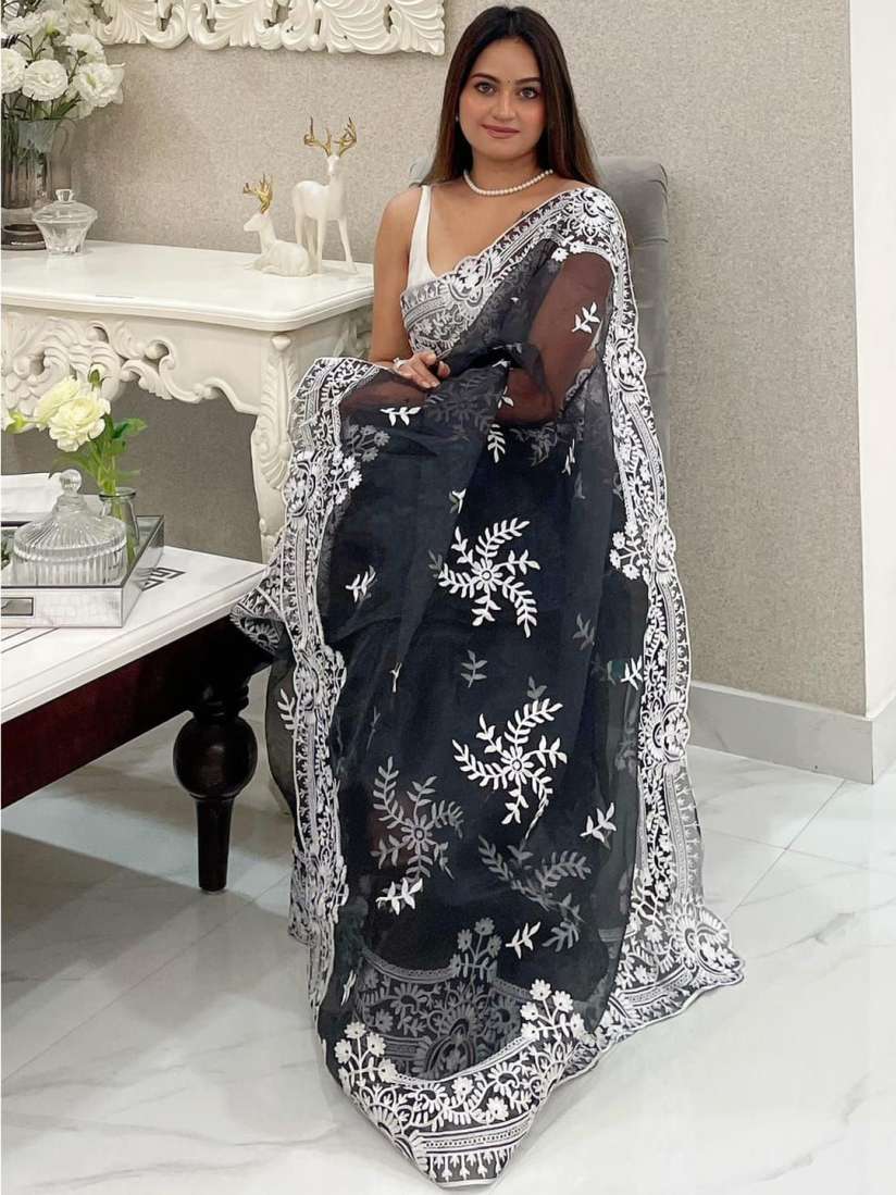 Buy Suha Embroidered Designer Saree Sarees for Women 30240443 Myntra