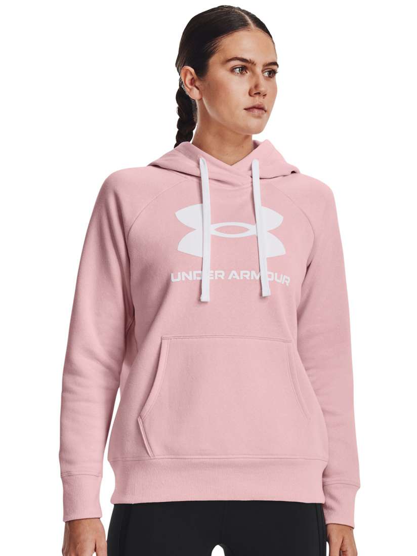 Under armour women's cotton rival fleece logo hoodie deals