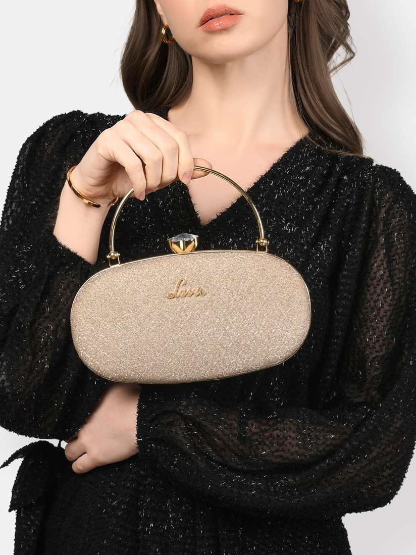 Buy Lavie Textured Box Clutch Clutches for Women 30242228 Myntra