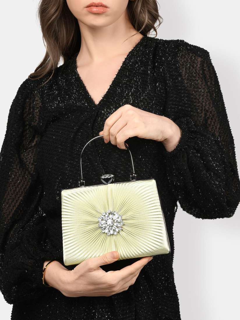 Buy Lavie Textured Box Clutch Clutches for Women 30242240 Myntra