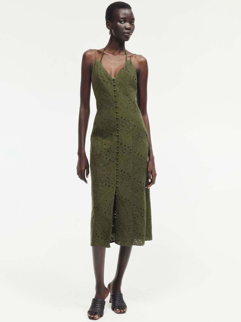 Button front dress h&m top