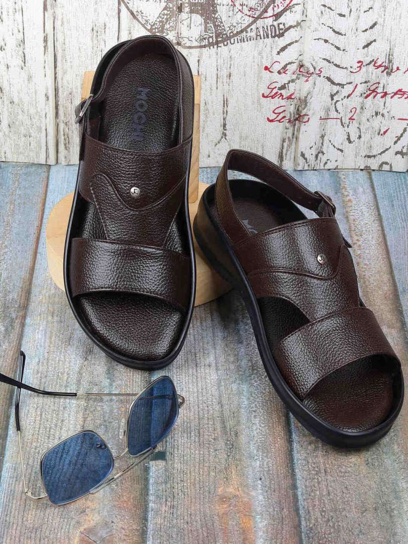 Buy Mochi Men Ethnic Leather Comfort Sandals Sandals for Men 30244367 Myntra