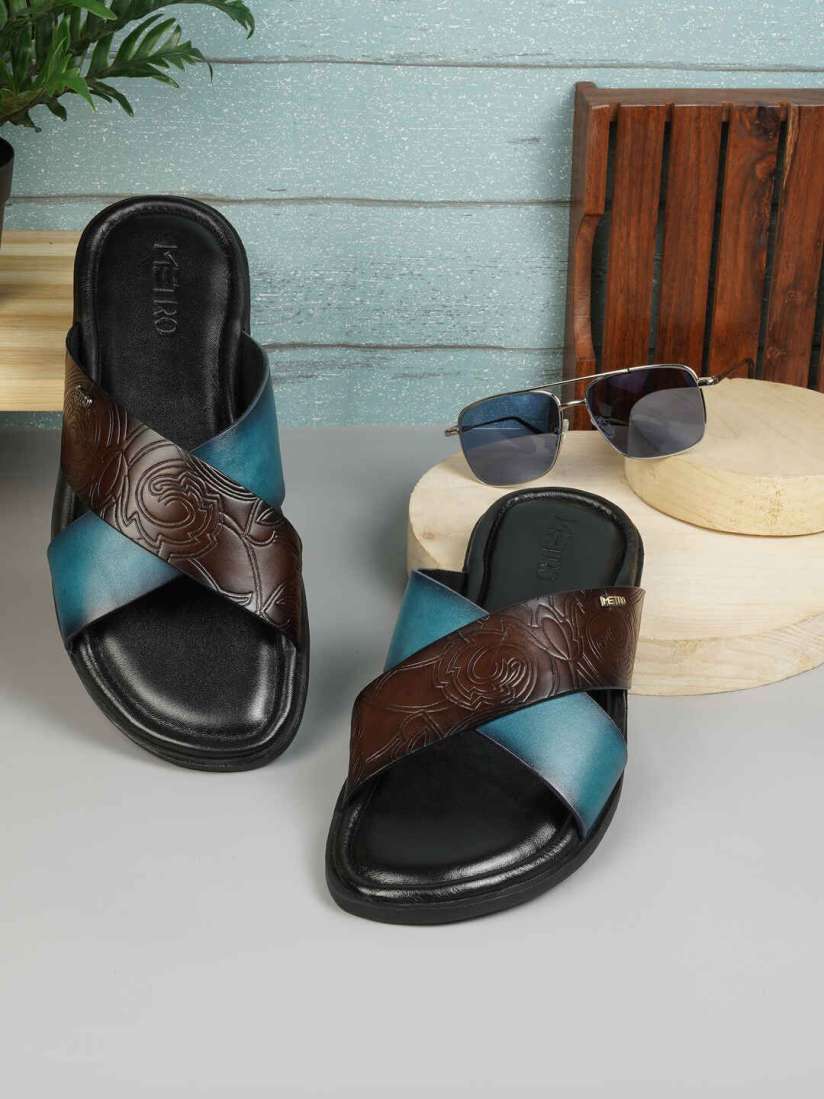 Buy Metro Men Leather Comfort Sandals Sandals for Men 30244877 Myntra