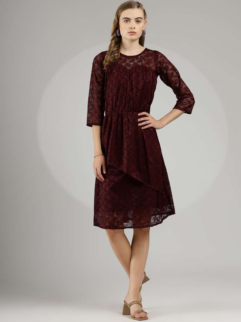 Buy WESTHOOD Lace A Line Dress Dresses for Women 30245292 Myntra