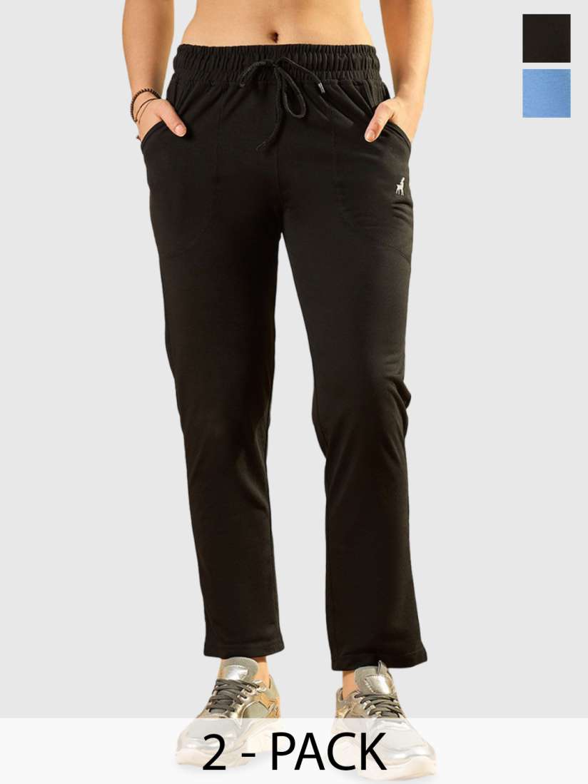Buy Modeve Women Pack Of 2 Mid Rise Track Pants Track Pants for Women 30246346 Myntra