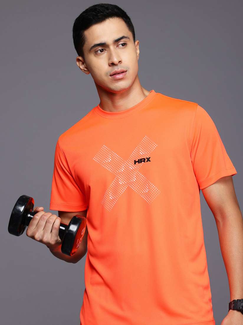 Buy HRX by Hrithik Roshan Printed Rapid Dry Training T shirt Tshirts for Men 30250454 Myntra