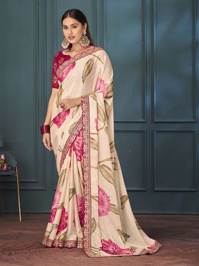 Myntra embroidered sarees 2025