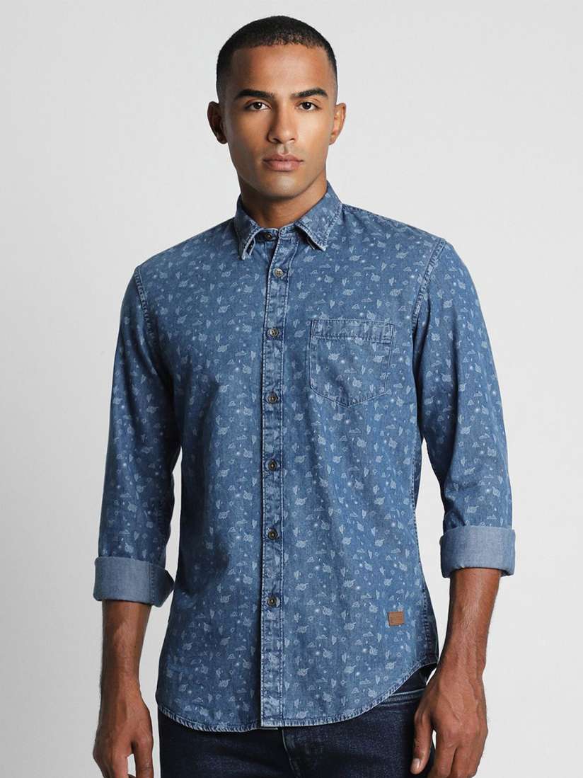 Buy Peter England Casuals Men Slim Fit Opaque Floral Printed Casual Shirt Shirts for Men 30255162 Myntra