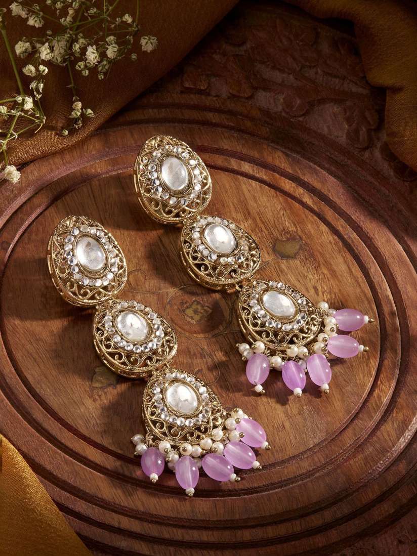 Myntra kundan earrings hotsell