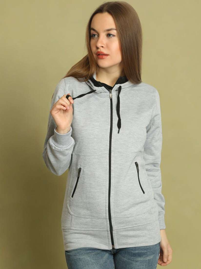 Buy BAESD Women Colourblocked Fleece Lightweight Longline Jacket Jackets for Women 30256345 Myntra