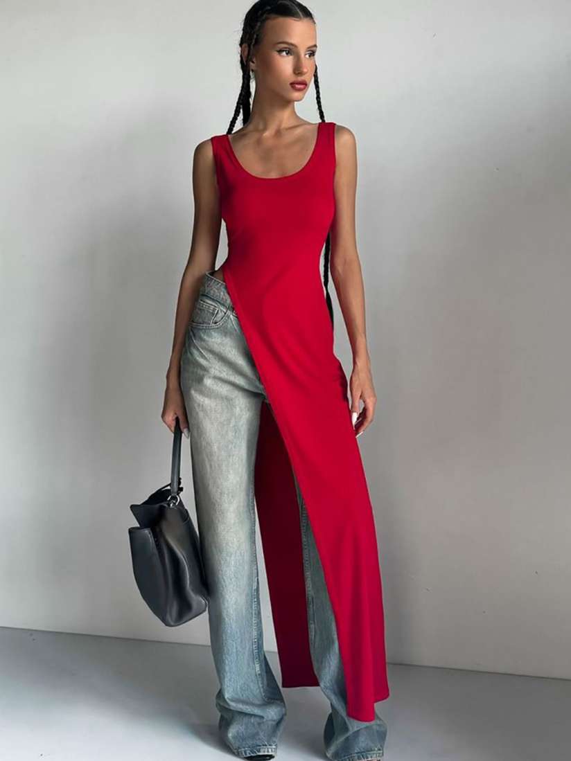 Buy StyleCast x Revolte Maxi Longline Top Tops for Women 30282353 Myntra