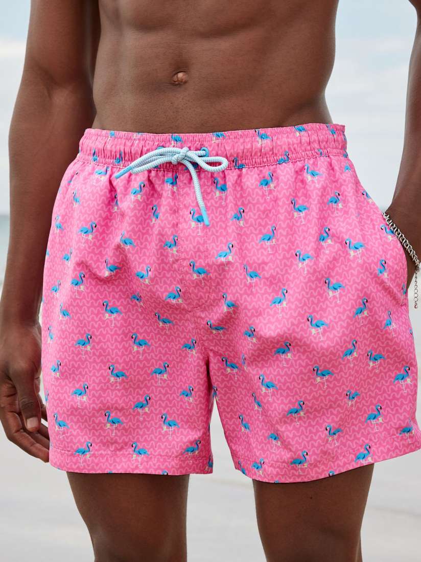 Buy NEXT Men Printed Swim Shorts Swim Bottoms for Men 30284402 Myntra