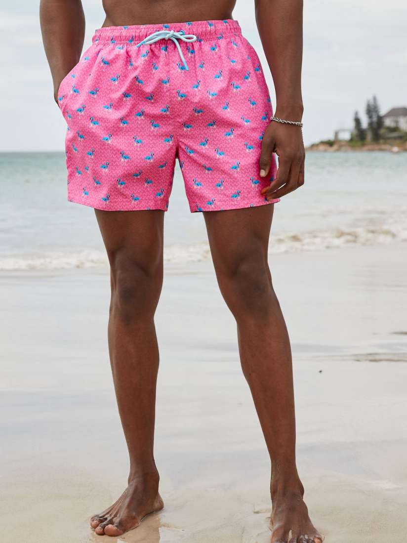 Buy NEXT Men Printed Swim Shorts Swim Bottoms for Men 30284402 Myntra