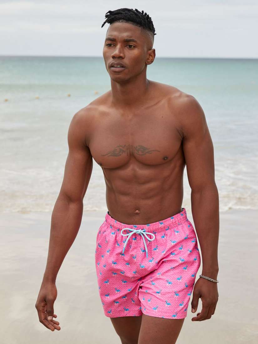 Buy NEXT Men Printed Swim Shorts Swim Bottoms for Men 30284402 Myntra