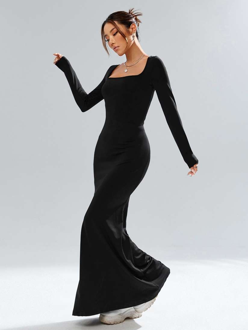 Full sleeve bodycon maxi dress cheap